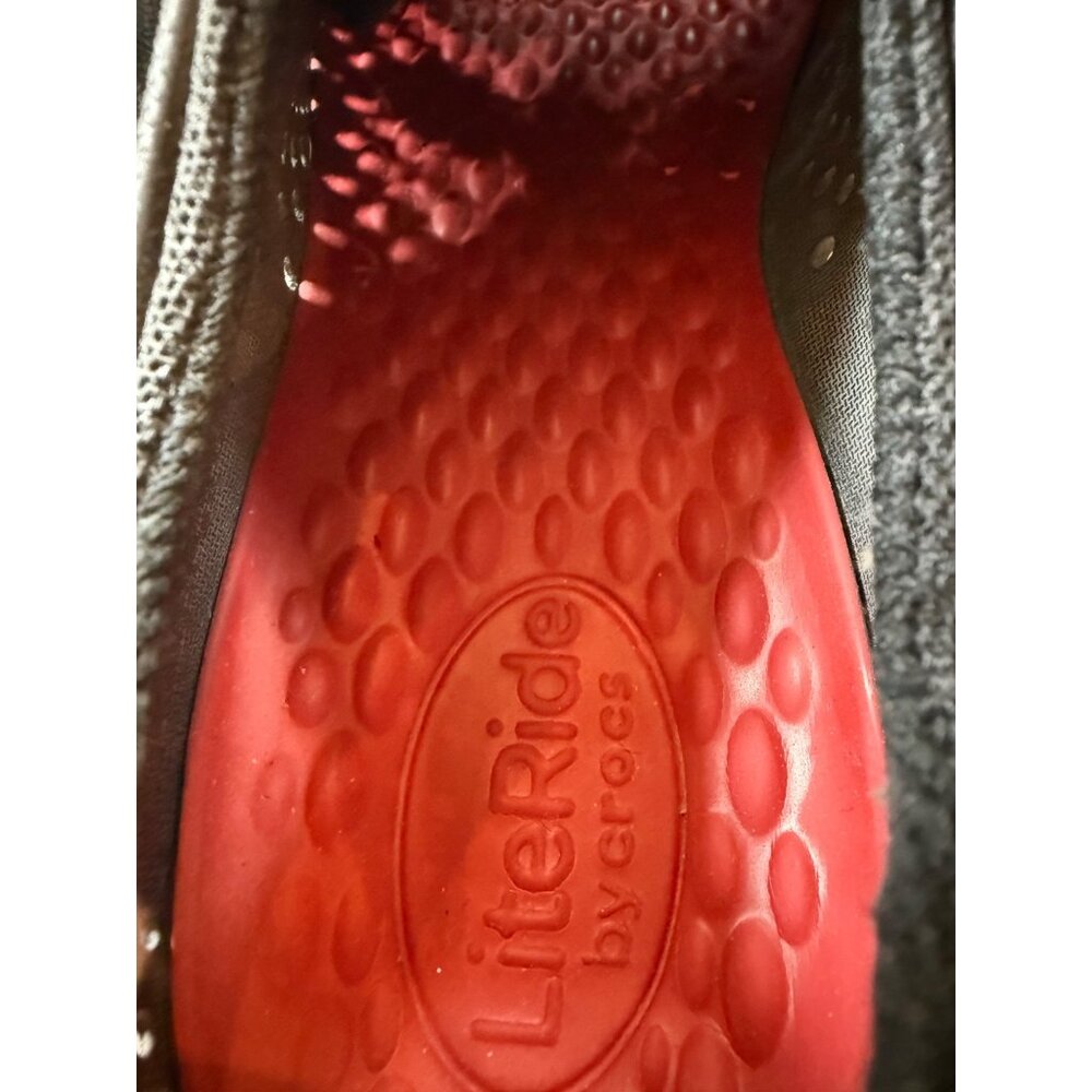 LiteRide By Crocs Mens Black Casual Shoes Size M10 Lightweight Breathable Design - Picture 7 of 8